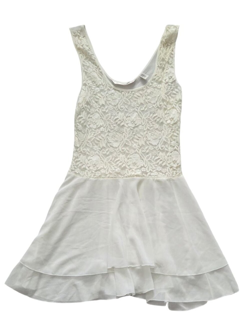 Victoria's Secret Lace Nightgown Womens S Ivory Sheer Satin Ruffle Y2K Lingerie